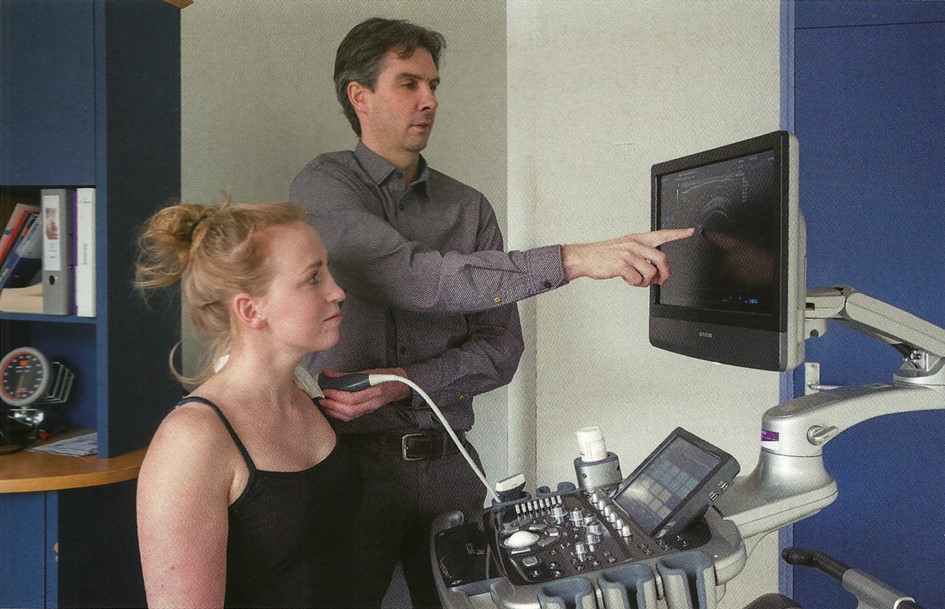 De echografie heeft een hoge diagnostische waarde